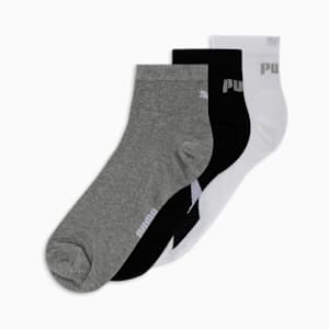 PUMA Lifestyle Unisex Sneakers Socks Pack of 3, white / grey / black