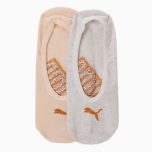 PUMA Footie Women's Socks Pack of 2, white melange/ White melange