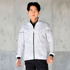 メンズ ゴルフ EGW グラフィック ブルゾン ウーブンジャケット, BRIGHT WHITE