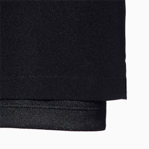 DRYCELL メンズ ゴルフ カラーブロック インナーセット 半袖 ポロ, HOT CORAL/PUMA BLACK