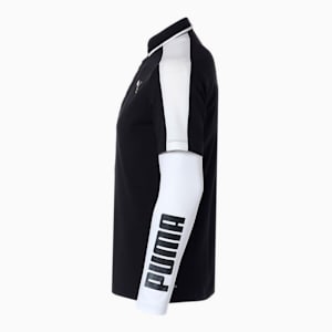 DRYCELL メンズ ゴルフ プーマ ロゴ インナーセット 半袖 ポロシャツ, Puma Black/BRIGHT WHITE