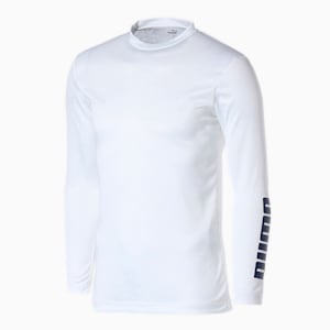 DRYCELL メンズ ゴルフ プーマ ロゴ インナーセット 半袖 ポロシャツ, NAVY BLAZER/BRIGHT WHITE