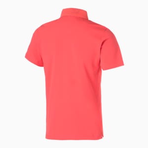 DRYCELL メンズ ゴルフ カラー プーマ ロゴ 半袖 ポロシャツ, HOT CORAL, extralarge-JPN