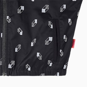 ウィメンズ ゴルフ3D ロゴ グラフィック ウィンドブレーカー, Puma Black