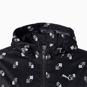 ウィメンズ ゴルフ3D ロゴ グラフィック ウィンドブレーカー, Puma Black