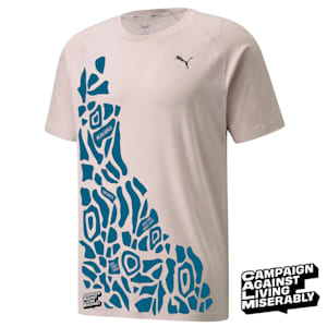 PUMA x CALM SS Running Tee, Peyote Heather
