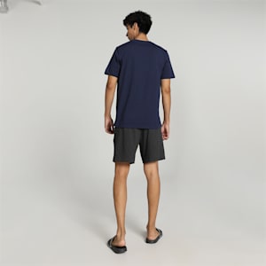 Men's Basic Boxers & T-shirt Set, Peacoat/Midium grey, extralarge-IND