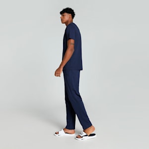 Basic  Men's  T-shirt + Jogger Set, Peacoat/Olive