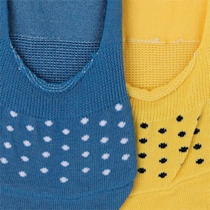 PUMA Graphic Footie Unisex Socks Pack of 2, Star Sapphire/ Yellow
