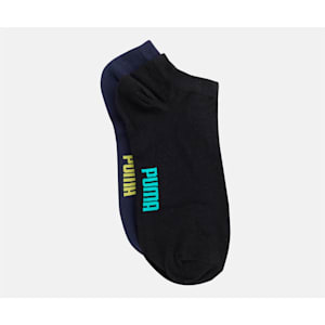 Women's Sneaker Socks Pack of 2, Puma Black-Peacoat, extralarge-IND