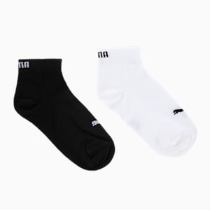 Plain Quarter Socks Pack of 2, Grey/ Navy, extralarge-IND