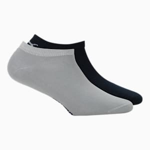PUMA Unisex Plain Sneaker Socks Pack of 2, Navy/Quarry