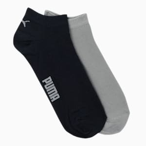 PUMA Unisex Plain Sneaker Socks Pack of 2, Navy/Quarry