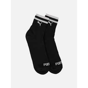PUMA Unisex Ankle Length Socks Pack of 3, Black/White/ Grey mélange