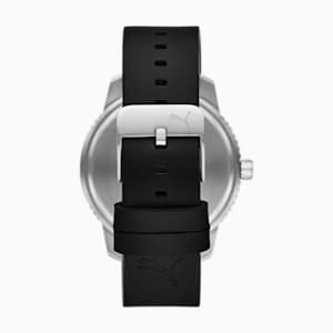 メンズ ウルトラ フレッシュ SS レザー 時計, Silver