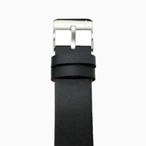 メンズ ウルトラ フレッシュ SS レザー 時計, Silver