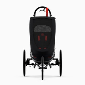 Cochecito simple PUMA x CYBEX ZENO, Negro - Rojo, extragrande