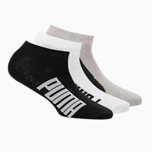 PUMA Lifestyle Unisex Sneaker Socks, white / Medium Grey Heather / black
