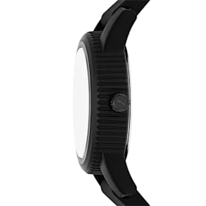 PUMA Ultrafresh Three-Hand Black Silicone Watch, Black, extralarge