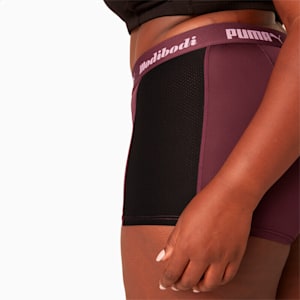 PUMA x Modibodi Active Boyshort (Moderate-Heavy), Grape Wine - Pink