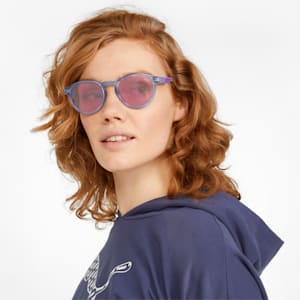 PUMA Power Round Women's Sunglasses, LIGHT-BLUE