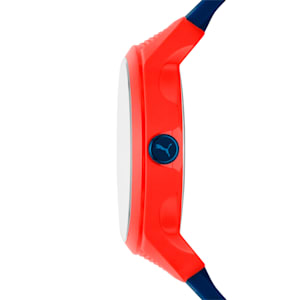 Reset V2 Three-Hand Blue Polyurethane Watch, RED BLUE