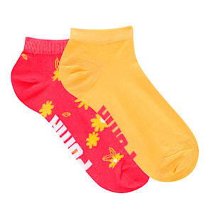 PUMA Unisex Sneaker Socks Pack of 1, Tangerine- Sunset Glow