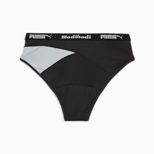 Puma X Modibodi Active Hi Cut Full Brief, Black - Platinum Grey, extralarge-GBR