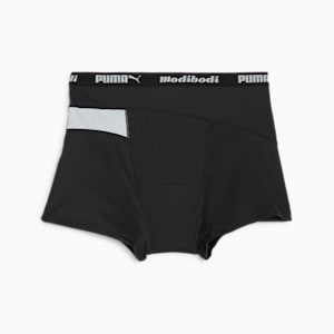 Puma X Modibodi Active Long Boyshort, Black - Platinum Grey, extralarge-GBR