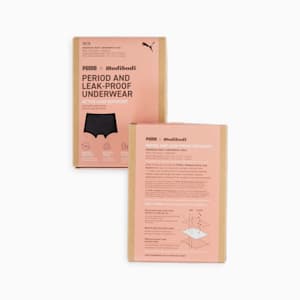 Boyshort largo PUMA X Modibodi Active, Black - Platinum Grey, extralarge