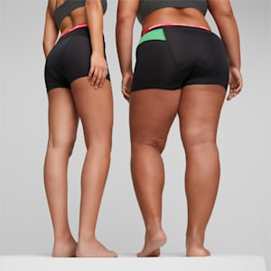 Boyshort largo PUMA X Modibodi Active, Black-Green, extralarge