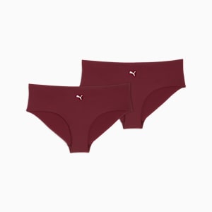 Seamless Hipster Women (2-Pack), scarlet red, large