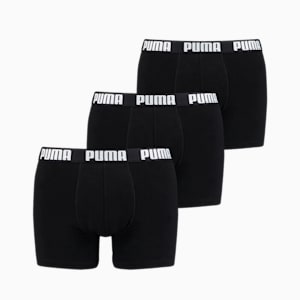 PUMA Men's Everyday Boxers 3 Pack, black