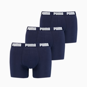 PUMA Men's Everyday Boxers 3 Pack, navy