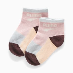 2 pares de calcetines altos para niño Puma Kids Seasonal Quarter 2P 938007  White Combo 01