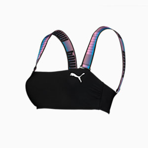 PUMA Swim Women's Bandeau Top, black combo