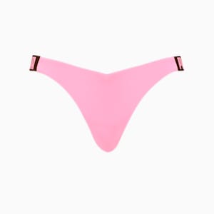 PUMA Swim V-Shape Women's Brazilian Bikini Bottom, Pink Icing