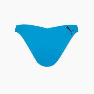 PUMA Swim V-Shape Women's Brazilian Bikini Bottom, bright blue