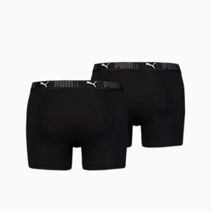 PUMA Sport Men's Cotton Boxers 2 Pack, black