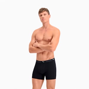PUMA Sport Men's Cotton Boxers 2 Pack, black