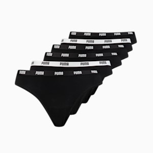 PUMA Women's Strings 6 pack, black, large