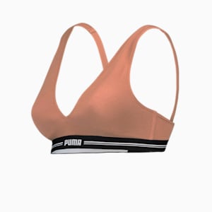 Padded V-Neck Top Women, caramel