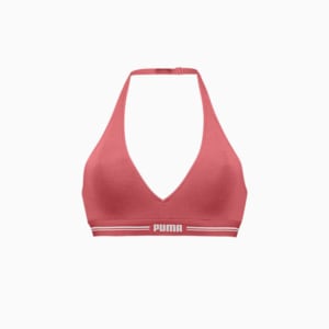 PUMA Women's Padded Halter Top 1 Pack, Wine-Red, extralarge-GBR