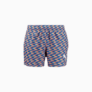 PUMA Swim Men's Formstrip Short Shorts, blue / orange