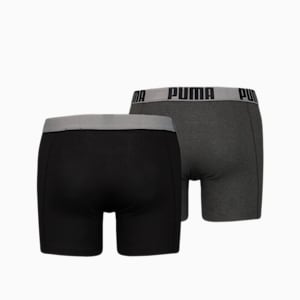 PUMA Men's Tailored Fit Pouch Boxers 2 pack, black / anthracite, extralarge-GBR