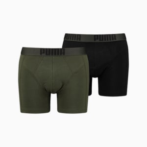 PUMA Men's Tailored Fit Pouch Boxers 2 pack, Forest, extralarge-GBR