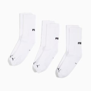 PUMA Unisex Crew Socks 3 pack, white, large-GBR