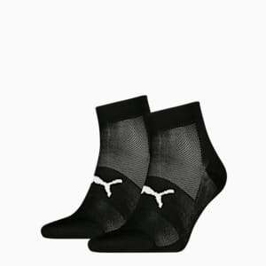 Quarter Socks (2 Pack) Unisex, Black, extralarge-GBR