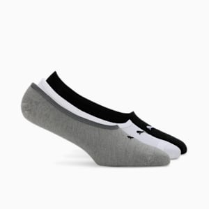 PUMA Footie Unisex Socks Pack of 3, black / white / MGH, extralarge-IND