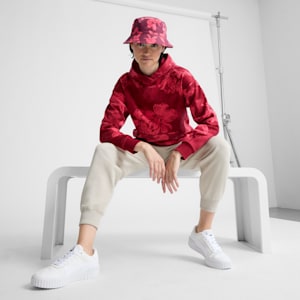 PUMA Floral Women's Bucket Cap, DARK RED, extralarge